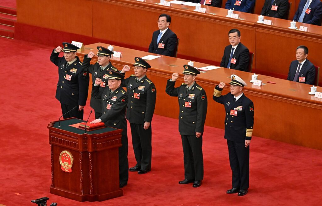 China dismisses nine senior military officers