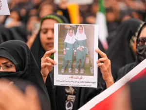 aa 20260303 40718465 40718450 funeral held for children who lost their lives in usisraeli attack on iranian primary school 1772532186