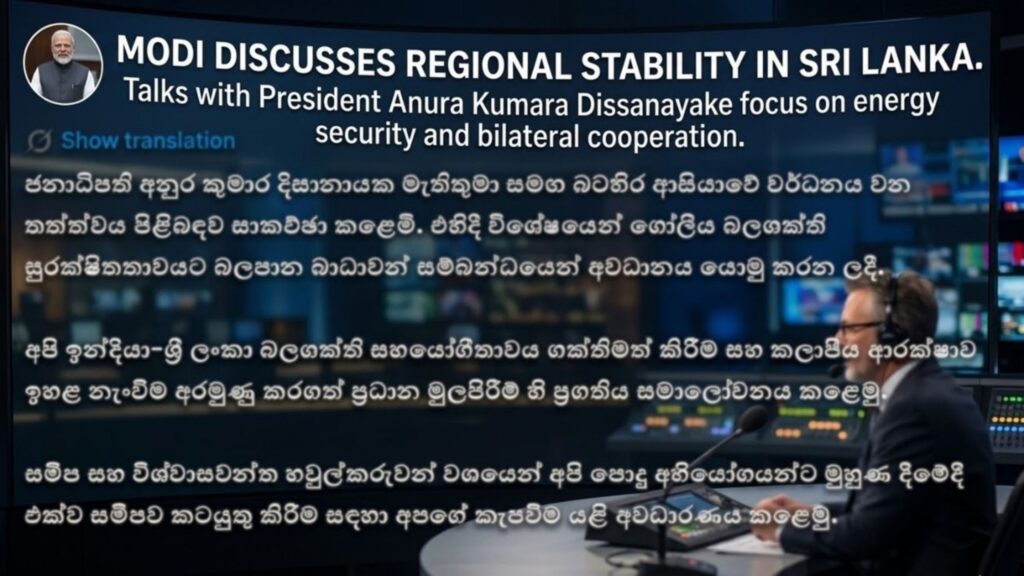 Modi issues X note on conversation with Anura